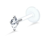 Marquise Shaped Stone Labrets Push-in LA-190